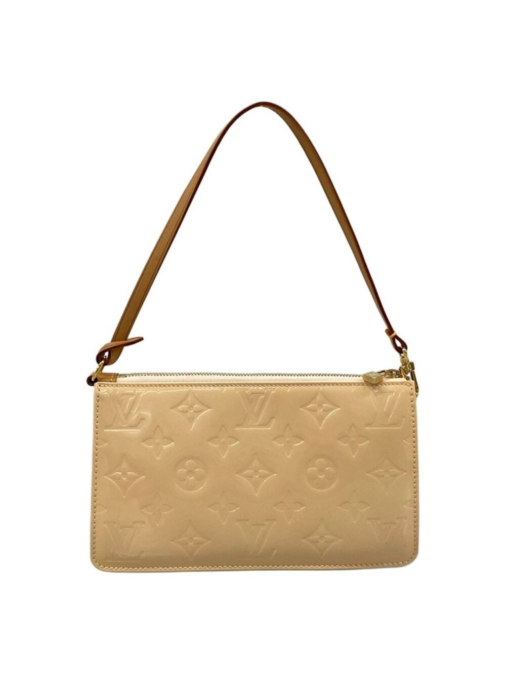 Louis Vuitton Handbag Monogram Vernis Lexington Marshmallow Leather